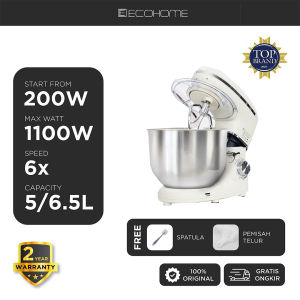 Stand Mixer ECOHOME ESM-999 / ESM999 Platinum Series Kapasitas 6.5L
