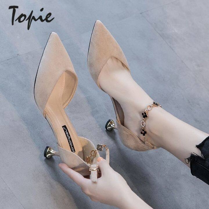 Topie sendal korean style women selipar raya perempuan 2023 heel sandal ...