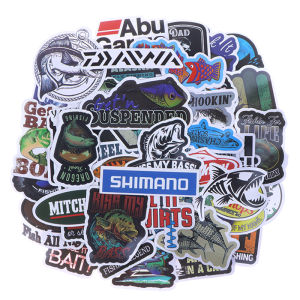 stormtime fE Funny Phone Laptop Skateboard Car Fridge Box Tank Bucket DIY Decoration 50 100pcs Fisherman Fish Outdoor Go Fishing Stickers