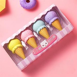 Bộ tẩy hình đồ ăn dễ thương – tẩy bút chì học sinh kem donut kẹo – gôm mini đáng yêu mới nhất 2025