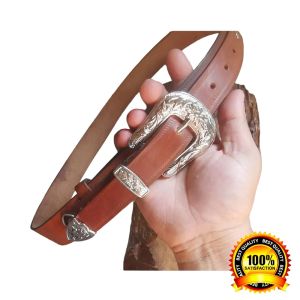Very Nice Classic Cowboy Belt And Buckle