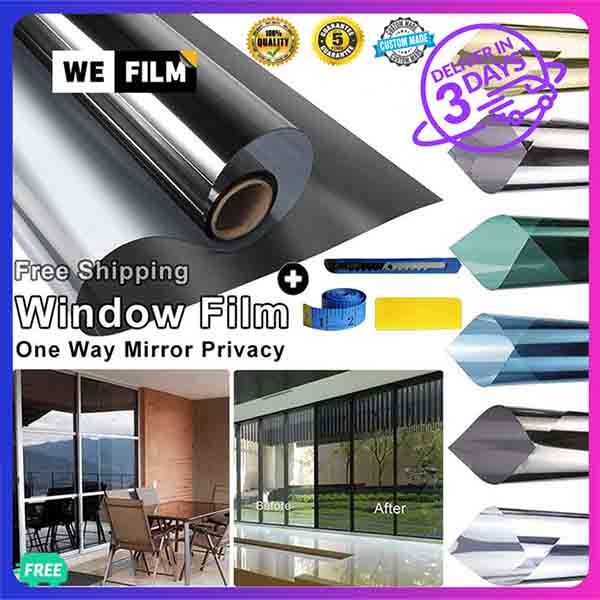 Window Tint Glass Film One Way Mirror Window Film Daytime Privacy Heat ...