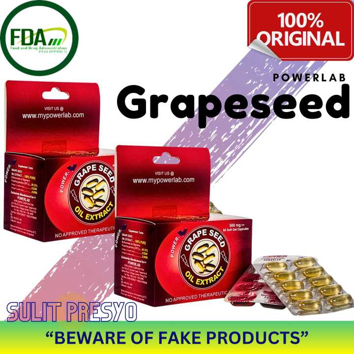 Powerlab GRAPESEED 60s (100 Grapeseed extract, with antioxidants and