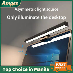 【Amges】 Screen Hanging Light Laptop LED Light LCD Display Strip Light Suitable for Office Dormitory Work Study Reading Dimmable Eye Protection Light (Black)