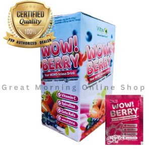ORIGINAL First Vita Plus WOW! BERRY Your MEMO-LICIOUS Natural Health Drink Health Pack FREE WATER TUMBLER