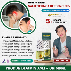 Obat Tetes Telinga Berdengung Berdenging Bernanah Keluar Cairan Bau Budeg - Propolis SM Brazil