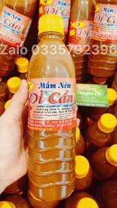 Mắm nêm Dì Cẩn Chai 500gr làm mắm thơm cà bún mắm nêm Hương Vị Miền Trung - Đặc sản Miền Trung Út Duyên
