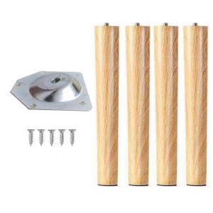 AZDH 4Pcs 30-60ซม. ค่ะ ขาเฟอร์นิเจอร์ไม้เนื้อแข็ง ดีไอวาย สไตล์เฉียง/แนวตั้ง ขาโต๊ะเก้าอี้ ทันสมัยและทันสมัย อะไหล่สำหรับเปลี่ยน ขาตู้เก็บของ ของใช้ในครัวเรือน