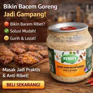 Bumbu Ayam Bacem Goreng 190gr Bumbu Ayam Bacem Goreng Instant Bumbu Ayam Bacem Goreng Non MSG