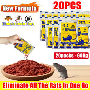 【Fast Kill】Rat Poison Powder Rodenticide 20 Pcs Highly Attractive Rat Bait For Home Kitchen Warehouse Mouse Killer Rat Poison Rat Repellent For Home Rat Killer Rat Killer Poison