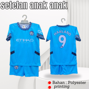 COD/ setelan baju haland sepakbola/ pakaian olahraga sepakbola anak laki laki