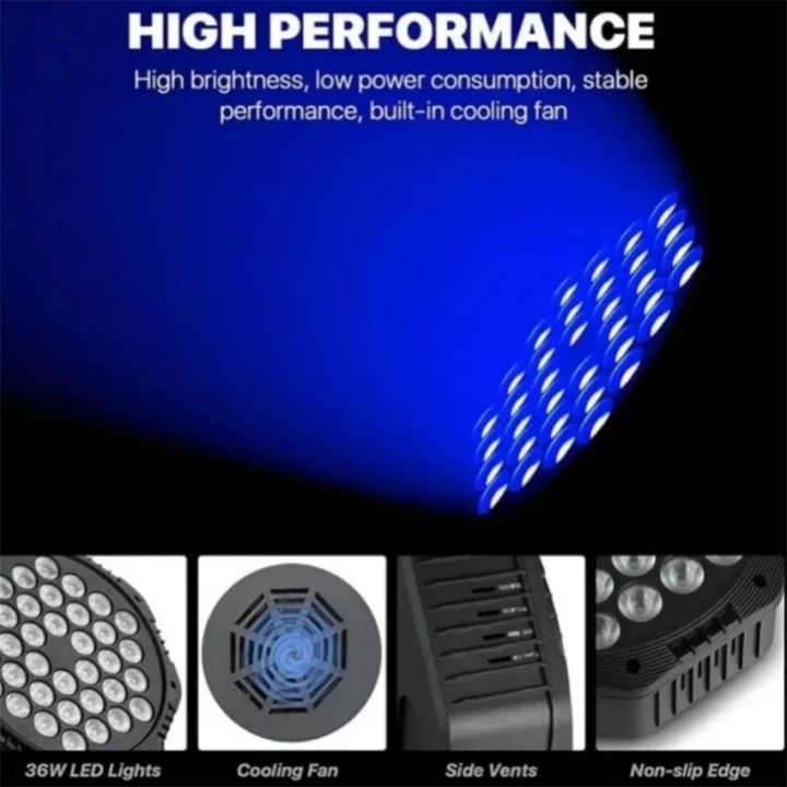 Vimite%2018W/36W%20LED%20RGB%20Stage%20Light%207%20color%20belt%20Remote%20control%20adjustment%20Digital%20display%20Discos%20saloon%20KTV%20Ambient%20Lamp%20-%20Image%204