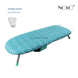 Noco® Easy Fold Iron Board Plantsa Table Top Ironing Board with Adjustable Legs Built-in Iron Rest Ironing Cloth