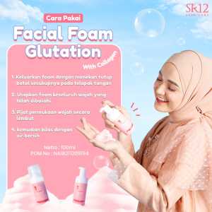 Facial Foam Glutation Colagen Dan Niacinamide Mencerahkan Wajah Kusam Flek Hitam Dan Jerawat