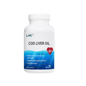 vision immune functions bone heart brain LAC Omegas & Fish Oil Cod Liver Oil 120 softgels