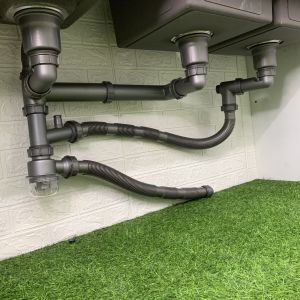 [FREESHIP] Bộ xả chậu rửa chén 3 Hố cao cấp thoát nước nhanh ngăn mùi chống côn trùng bò ngược