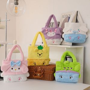 WPOT Plush Messenger Bag Cartoon Kulomi Hand Bags Stuffed Toy Cinnamon Dog Crossbody Bags for Women Trendy Girls