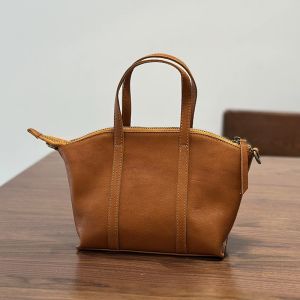 BeeGreen Women Genuine Leather Small Shoulder Bag Elegant Dumpling Handbag Daily Commuter Bag Versatile Sling Bag