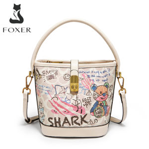 Foxer official store Cross Body & Shoulder Bags PU leather premium quality women handbag bucket handbag