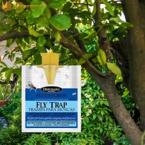 Fly Trap Outdoor Disposable Flies Catcher Hanging Fly Wasp Insect Bug Killer Pest Control Bug Trap Bag for Outdoor Parks/Canteens/Restaurants/Farms