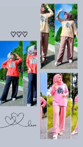 (PUTRIOLLSHOP) INDY SET/SETELAN WANITA TERBARU/XL LD 107/SETELAN MURAH