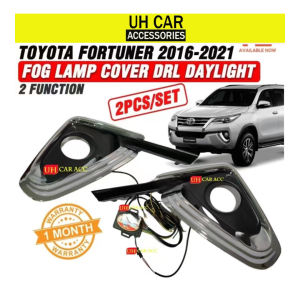 Toyota Fortuner 2016 - 2021 Fog Lamp Cover DRL Daylight ( 2 Function )