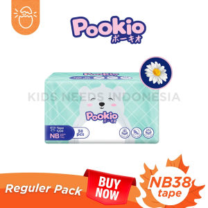 Pookio NB 38 Tape Popok Bayi Anti Bocor Diapers New Born Perekat