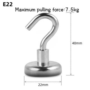 Magnetic Hooks Strong Magnetic Hooks Stainless Steel Heavy Duty Hanging Magnetic Hook For Refrigerator Grill Key Towel Holder Kitchen Home Accessories