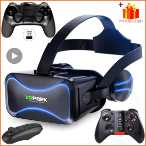 JAYA VRPARK VR Box Virtual Reality 3d untuk semua hp Glasses Headset with Headphone J20