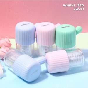 Alat Pembersih Softlens Steamer Manual Secara Diputar Motif Kaktus (Tali Penarik) Pencuci Soflens Portable Contact Lens Cleaner Case Box