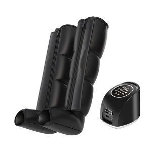 Suolaer 4Air Wave Compression Leg Arm Waist Massager Device for Thigh Foot Elder Gift Health Care Calf 360° Air Pressure Muscle Massager Relax Machine