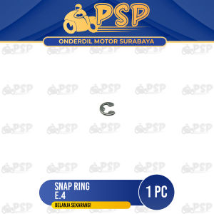 Snap Ring E4 (Harga Per 1 PCS) - Kancingan Kancing Circlip Klip Pengunci Jepit Capitan Kampas Ganda