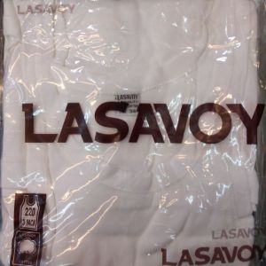 Lasavoy 3 pieces in 1 pack Stretchable Bodyfit White Cotton Sando for Men