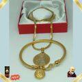 Padre Pio Medalion Necklace And Bangles(Healing Medallion Necklace)with Free Healing oil. 