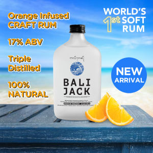 BALI JACK Soft Rum 17% ABV 350ml / Hand Crafted / Craft Rum / Light Rum / Orange Infused / BALI