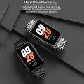 Dây đeo cho Xiaomi Mi Band 8 Active vòng đeo tay bằng thép không gỉ cho Xiaomi Band 8 Active đồng hồ thông minh phụ kiện thay thế cho đồng hồ đeo tay. 