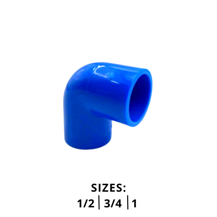 PVC BLUE ELBOW 1/2 3/4 1 Lazada PH