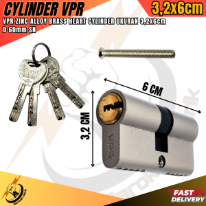 Cylinder Kunci Pintu Ukuran Besar (ASLI VPR PRES)Anak kunci Pintu jantung kunci Bahan Kuningan Key 4
