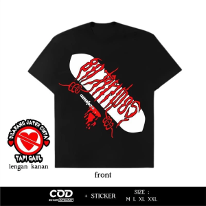 KAOS DISTRO KEREN MOTIF BATANDOS  WAV EVLOGIA PRIA WANITA KEREN T-SHIRT STREETWEAR T-SHIRT