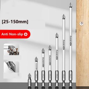 SDFBN 1/7pcs ic Batch Head Anti Non-slip High Hardness PH2 Screwdriver Bits 25-150mm Impact Strong Cross Bit Cross Head Bit