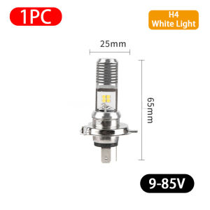 6500K Motorcycle Headlight H4 P15D 9V-85V Led Fog Light White Yellow Color High Low Beam Spotlight