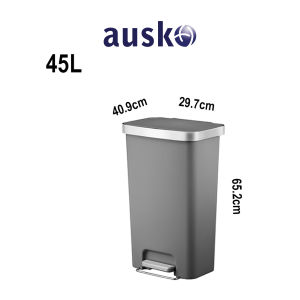EKO Dustbin | HANA | 45L | EK6266 | Step Pedal Dustbin | Soft Closing | Trash Bin