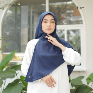 Albata Hijab - Lizzy Knit Instant Square Cotton - Hijab Instan