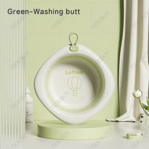 TIDEBUY Lightweight Foldable Basin Set for Baby Durable Collapsible Wash Basin for Bathroom and Travel