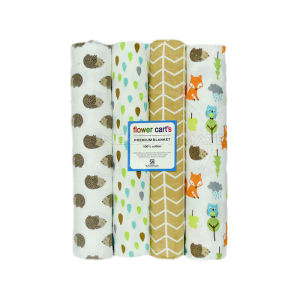 Bedong Bayi 4pcs Selimut Bayi Baby BC-206 (Size 97 x 76 cm) Bedong Bayi 1 Set Lengkap Bedong Bayi Jumbo Laki Laki Perempuan Baru Lahir Tebal Bedong Bayi Motif Isi 4pcs Murah Karakter Kain Bedong Bayi