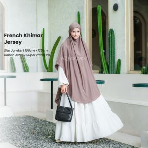 French Khimar Jersey Jumbo (Jilbab Haji & Umroh)  By HIJAB.DOT