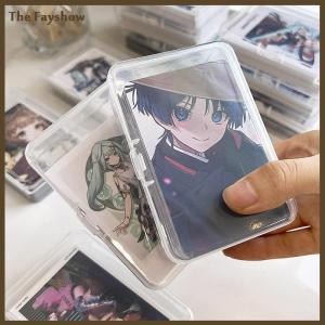 [The Fayshow] กล่องเก็บของพลาสติกใสกล่องเก็บการ์ดขนาดเล็กกล่องจัดระเบียบโต๊ะกล่องเครื่องเขียน