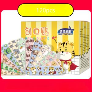 Taiva พลาสเตอร์ปิดแผล ระบายอากาศ ติดแน่น กันน้ำ ไม่หลุดง่าย ลายการ์ตูนแฟนซี 120ชิ้น/กล่อง