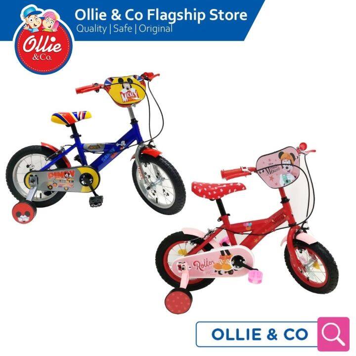 Disney Mickey Minnie Mouse Kids Toddlers Bike 12 inch 14 inch 16 inch ages 3 years and up with Training Wheels Lazada PH