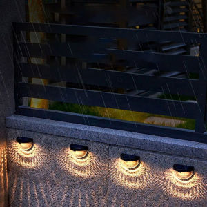 Vimite LED đèn cắm sân vườn năng mặt trời đèn ốp tường ngoài trời đèn sân vườn năng lượng Solar Garden Light Outdoor Waterproof Automatic Sensor Fence Light Semicircle Energy Saving Solar Wall Lamp for House Patio Yard - Lazada